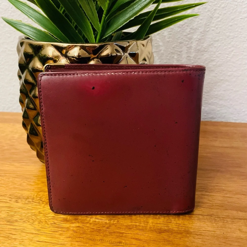 CARTIER Bordeaux Calfskin Bifold Wallet CURRENT 💯 AUTHENTIC - Picture 4 of 15